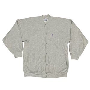 Vintage Champion Reverse Weave Snap Cardigan Size XL Grandpa